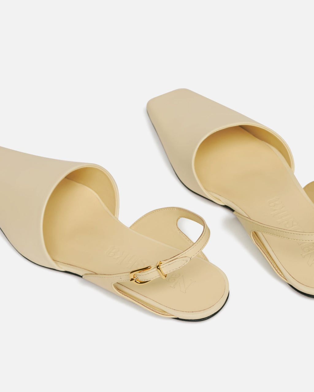 Nanushka Maimu - Leather Point-Toe Flats - Off White
