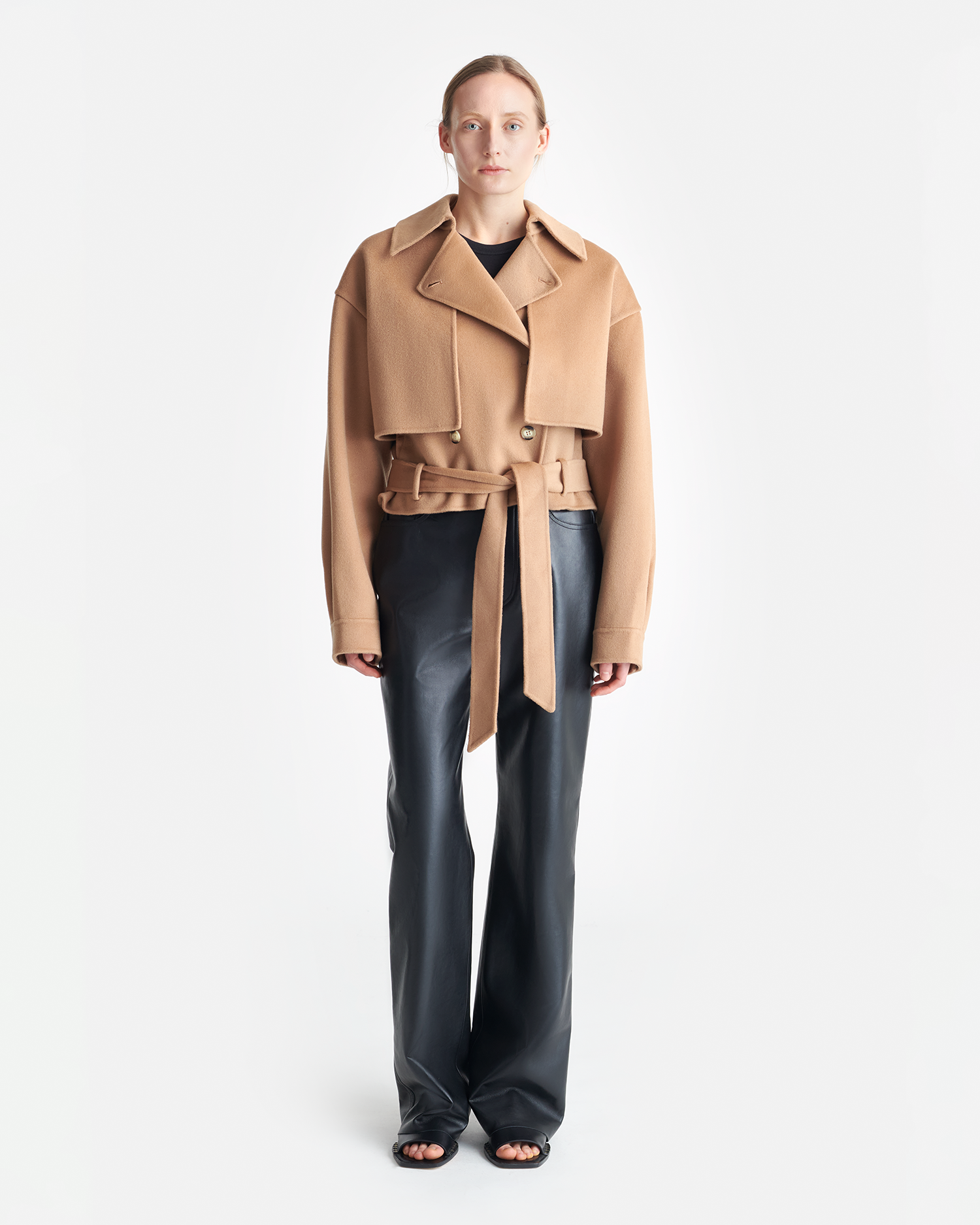 Nanushka Satoyo - Wool And Silk-Blend Jacket - Camel