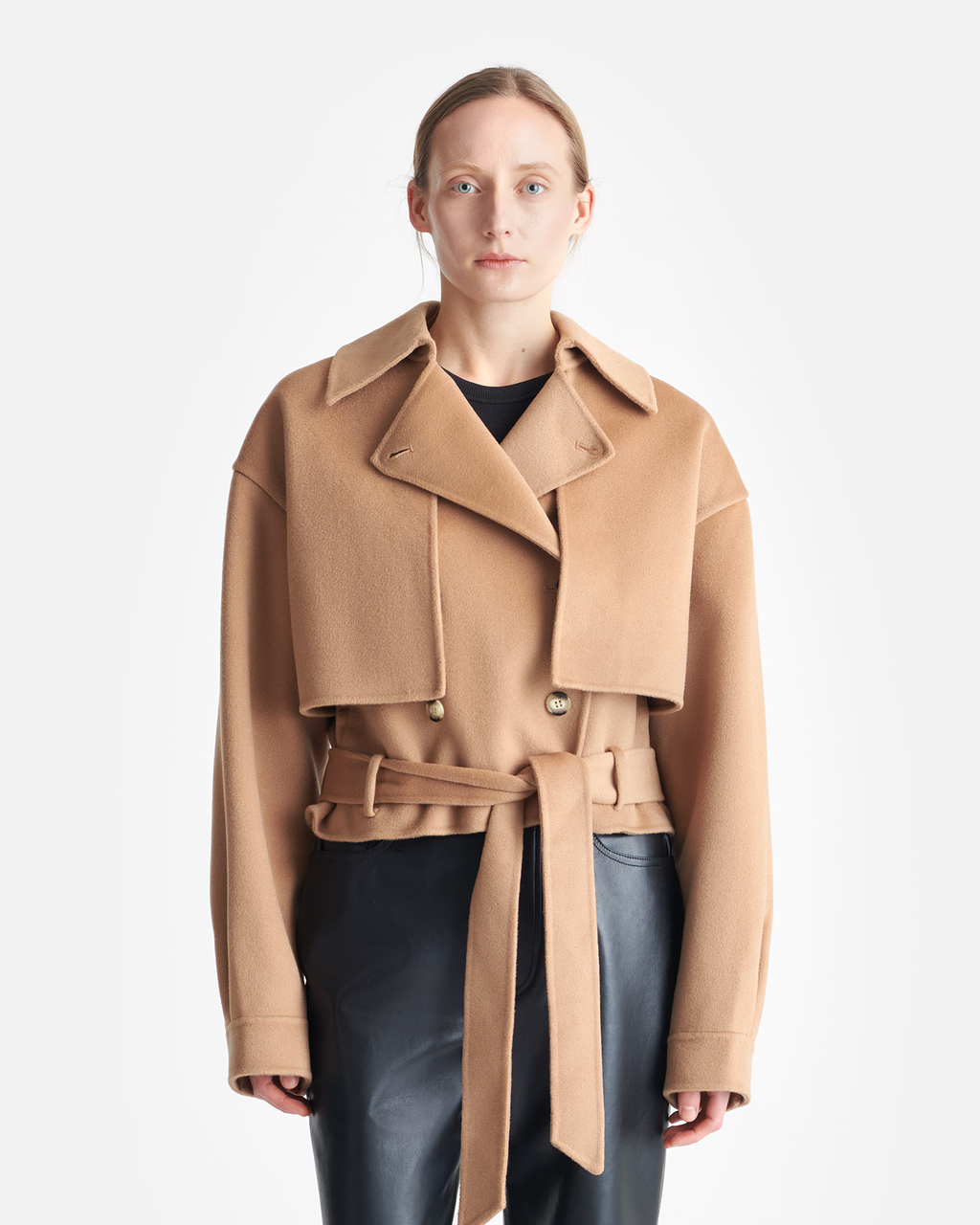 Nanushka Satoyo - Wool And Silk-Blend Jacket - Camel