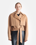 Nanushka Satoyo - Wool And Silk-Blend Jacket - Camel