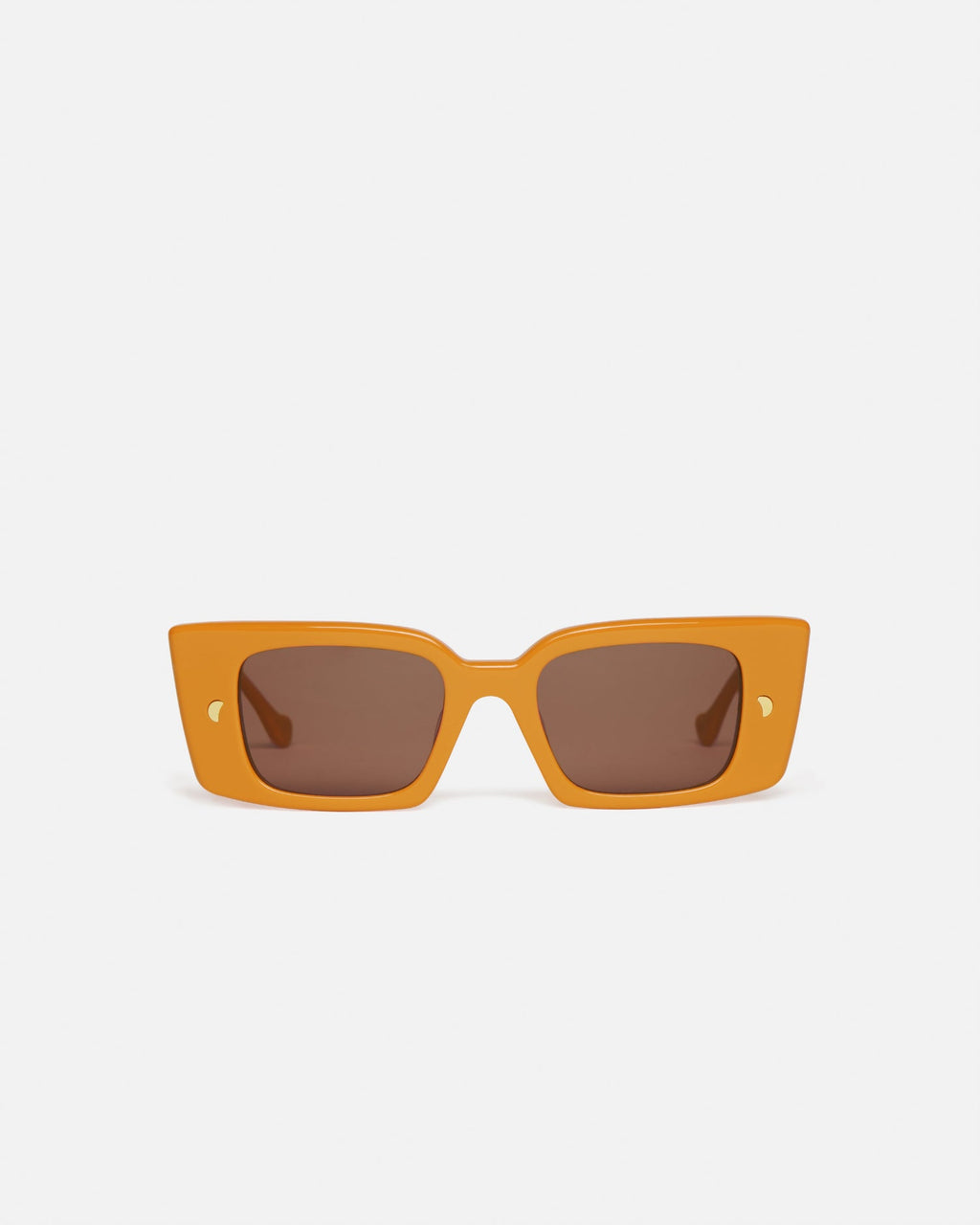 Nanushka Carmel - Bio-Plastic Rectangle-Frame Sunglasses - Burnt Orange