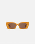 Nanushka Carmel - Bio-Plastic Rectangle-Frame Sunglasses - Burnt Orange