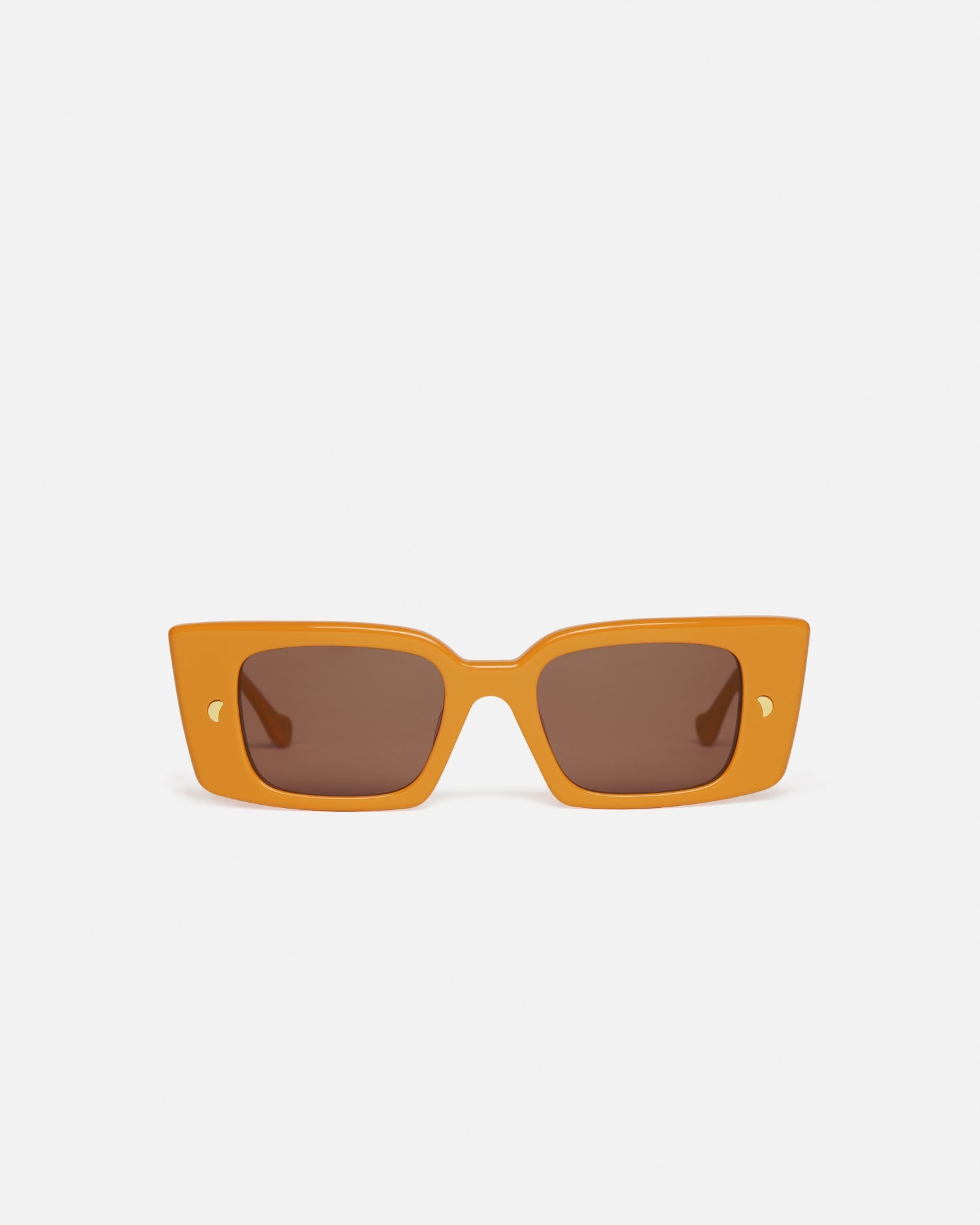 Nanushka Carmel - Bio-Plastic Rectangle-Frame Sunglasses - Burnt Orange