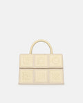 Nanushka The SANDI Symbol - Top Handle Bag - Moonbeam