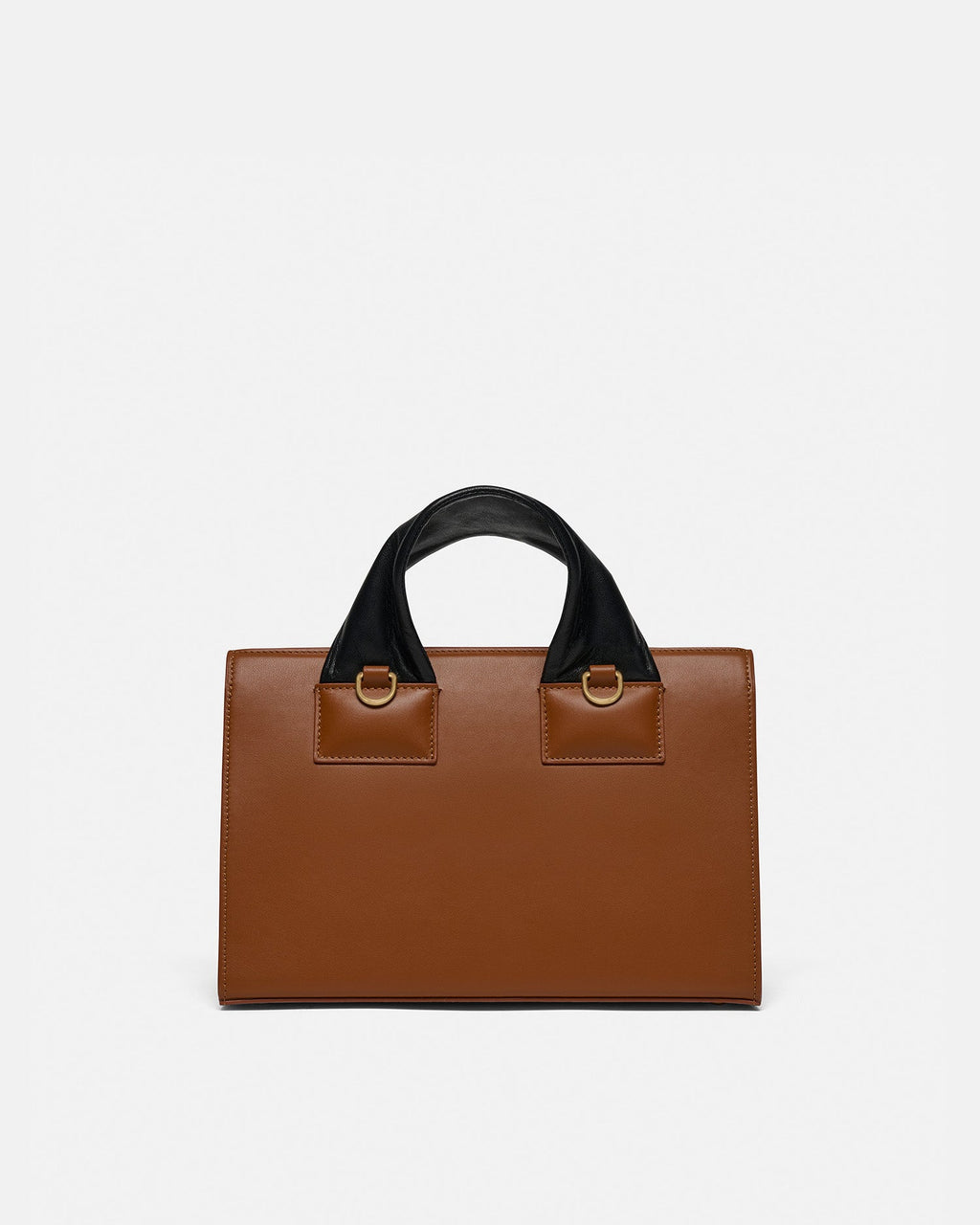 Nanushka The SANDI Lock - Top Handle Bag - Tan