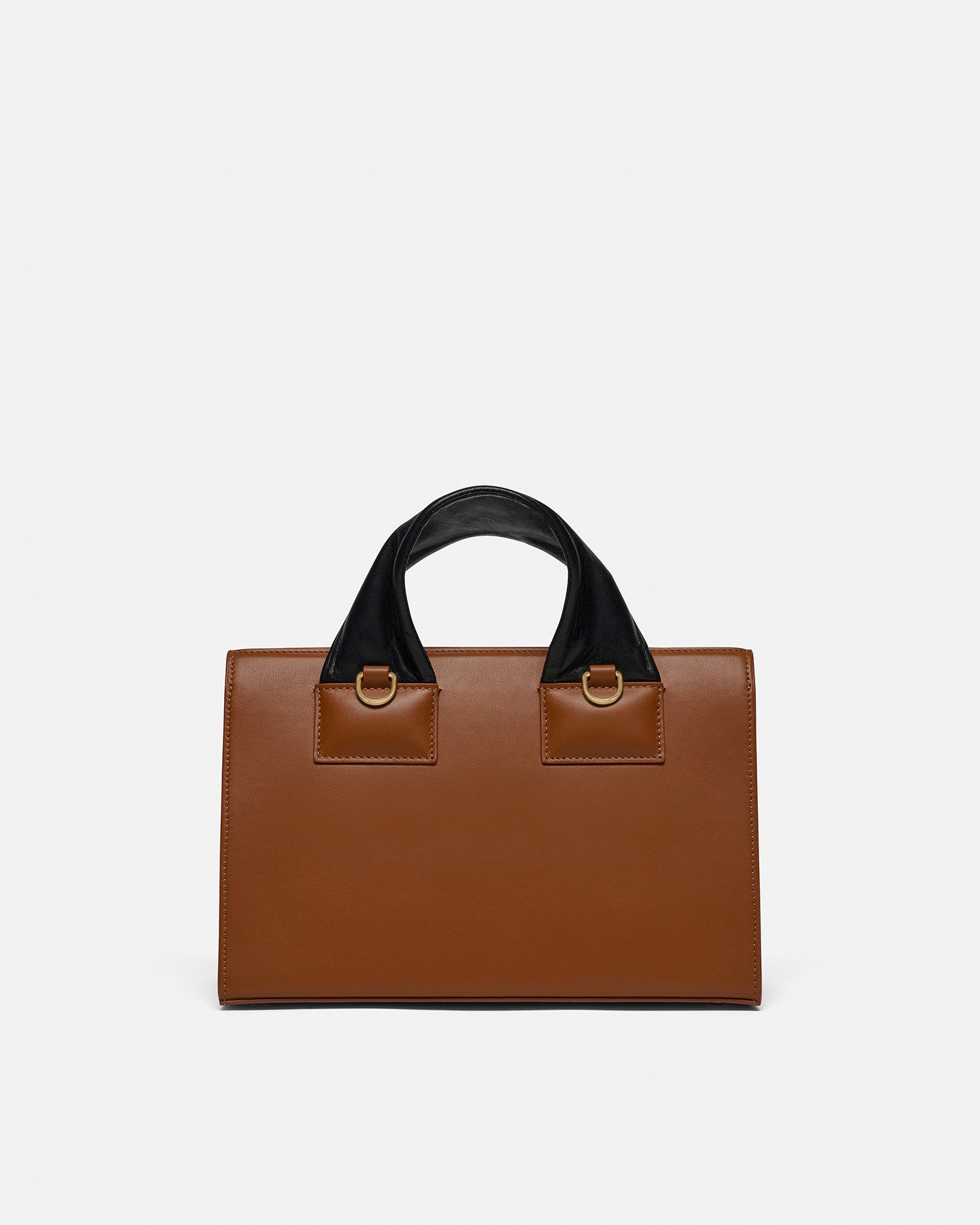 Nanushka The SANDI Lock - Top Handle Bag - Tan