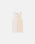 Nanushka Macha - Color Blocked Tank Top - White/Eggshell