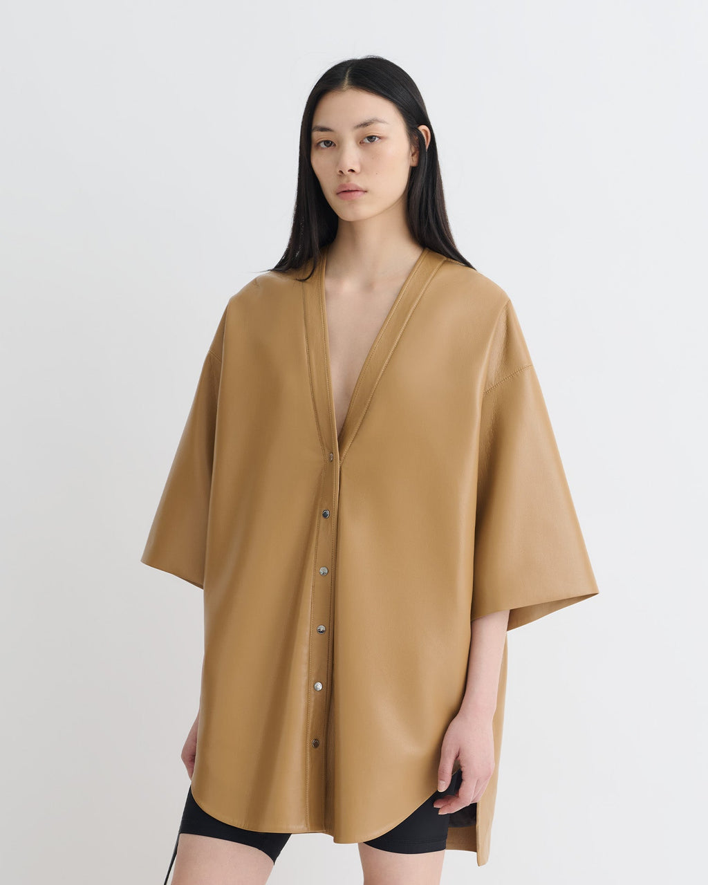 Nanushka Ingar - Okobor™ Alt-Leather Mini Dress - Oak