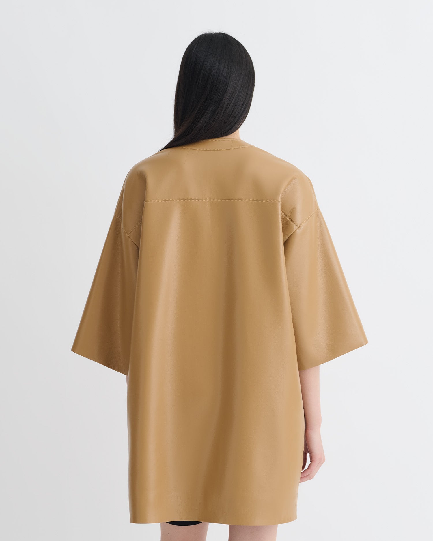 Nanushka Ingar - Okobor™ Alt-Leather Mini Dress - Oak