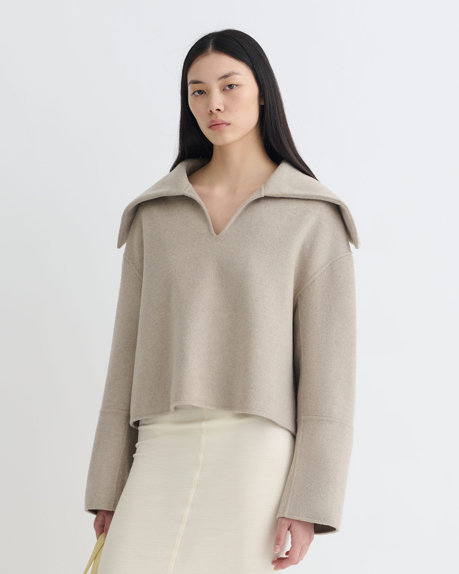 Nanushka Maxe - Double Wool Jacket - Stone