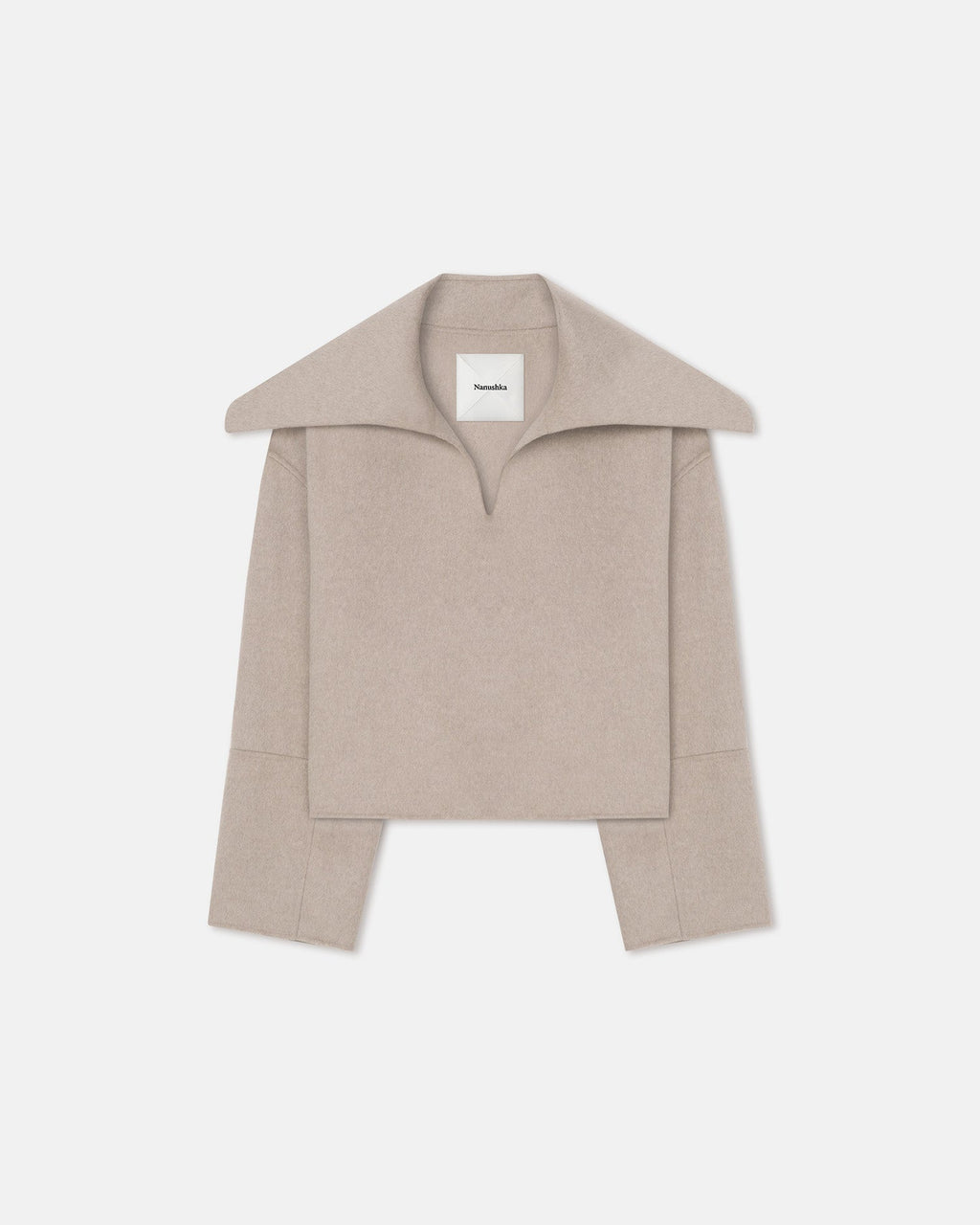 Nanushka Maxe - Double Wool Jacket - Stone