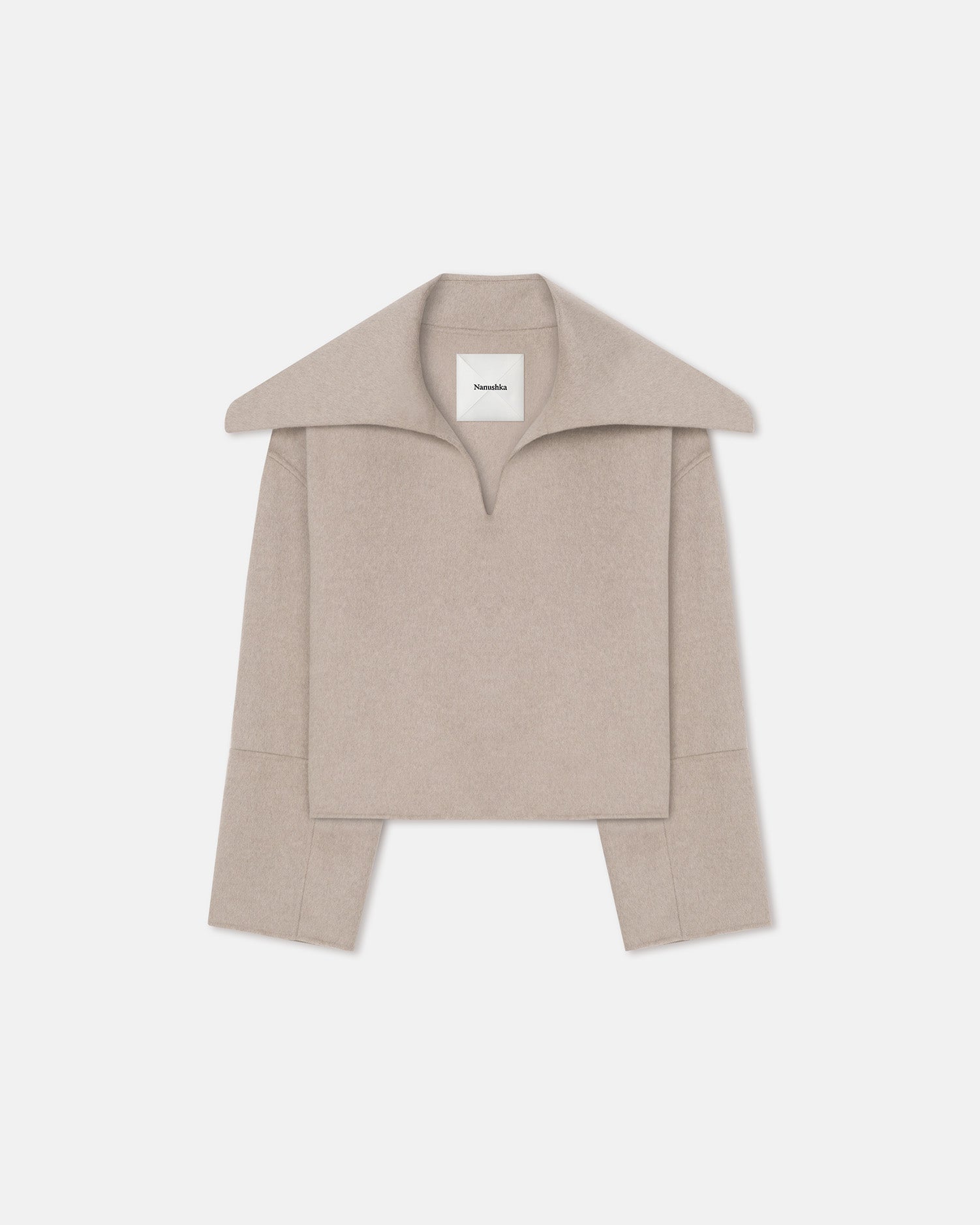 Nanushka Maxe - Double Wool Jacket - Stone