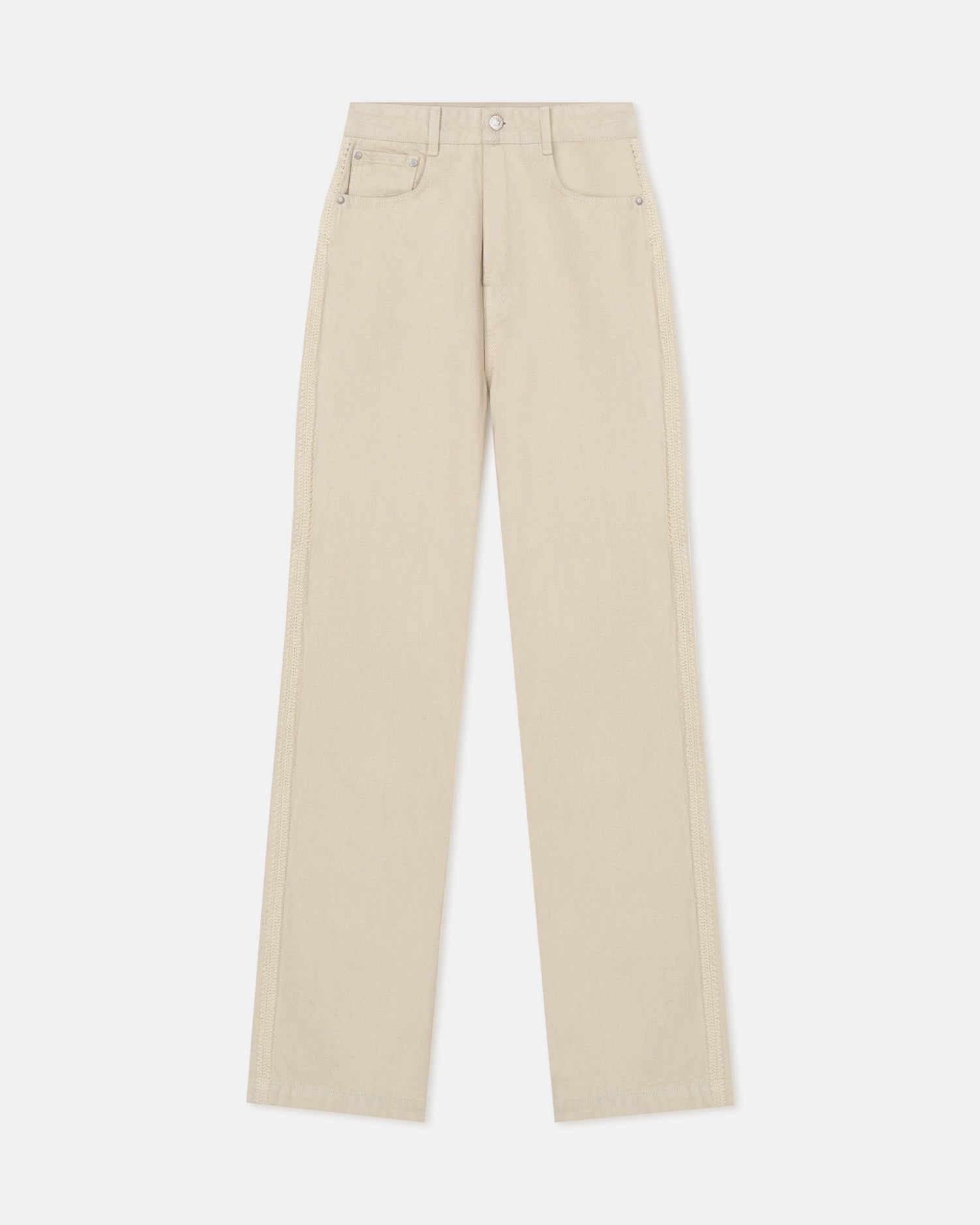 Nanushka Seldes - Crochet-Trimmed Jeans - Beige