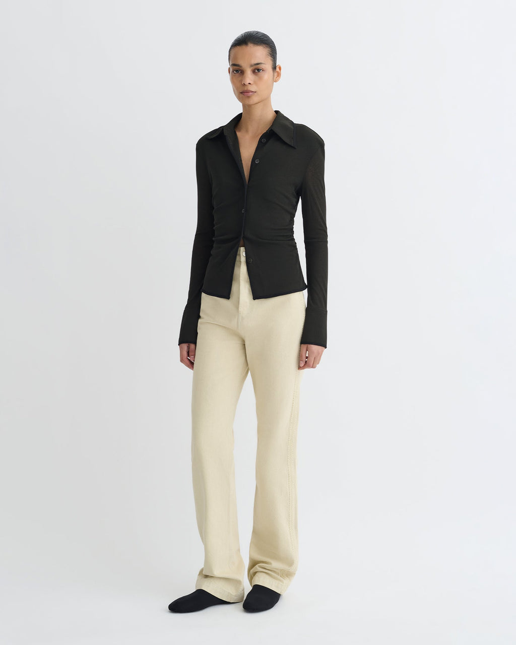 Nanushka Seldes - Crochet-Trimmed Jeans - Beige
