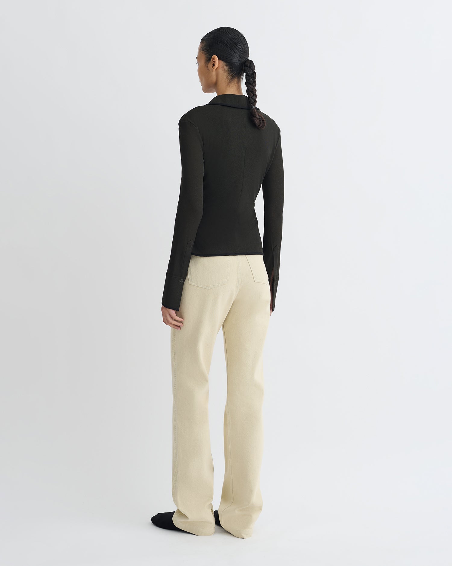 Nanushka Seldes - Crochet-Trimmed Jeans - Beige