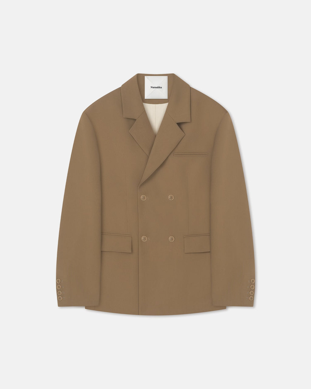Nanushka Diante - Boxy Blazer - Brown