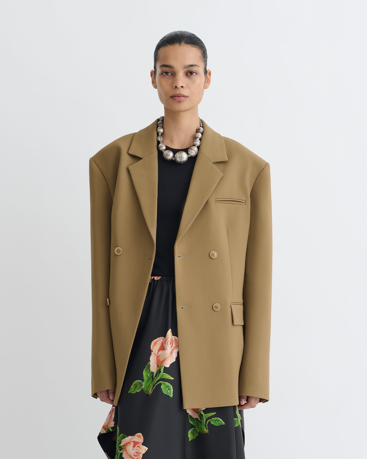 Nanushka Diante - Boxy Blazer - Brown