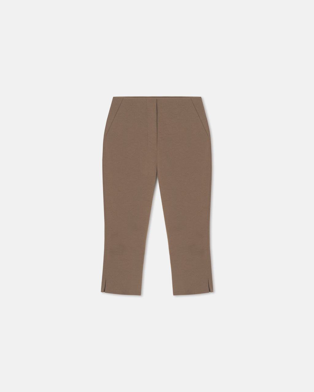 Nanushka Saoirse - Paper Jersey Capri Pants - Brown