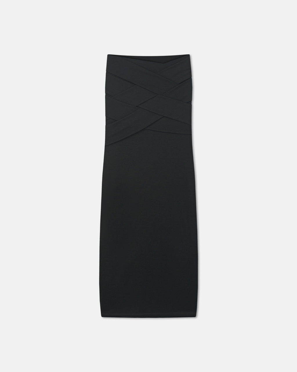 Nanushka Shanda - Draped Mesh Jersey Maxi Skirt - Anthracite