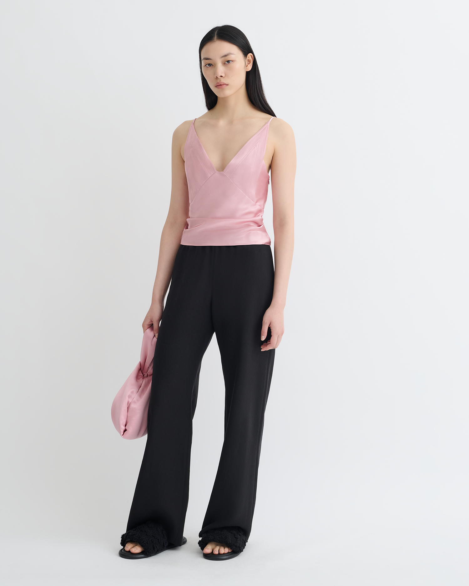 Nanushka Rheia - Slip Satin Top - Pink