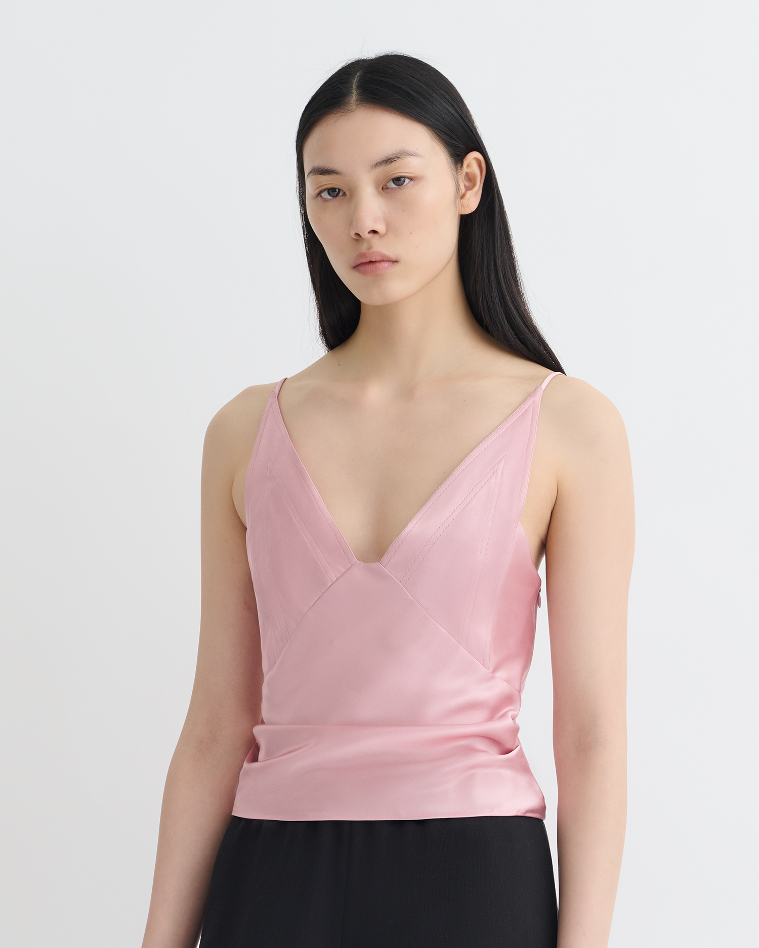 Nanushka Rheia - Slip Satin Top - Pink