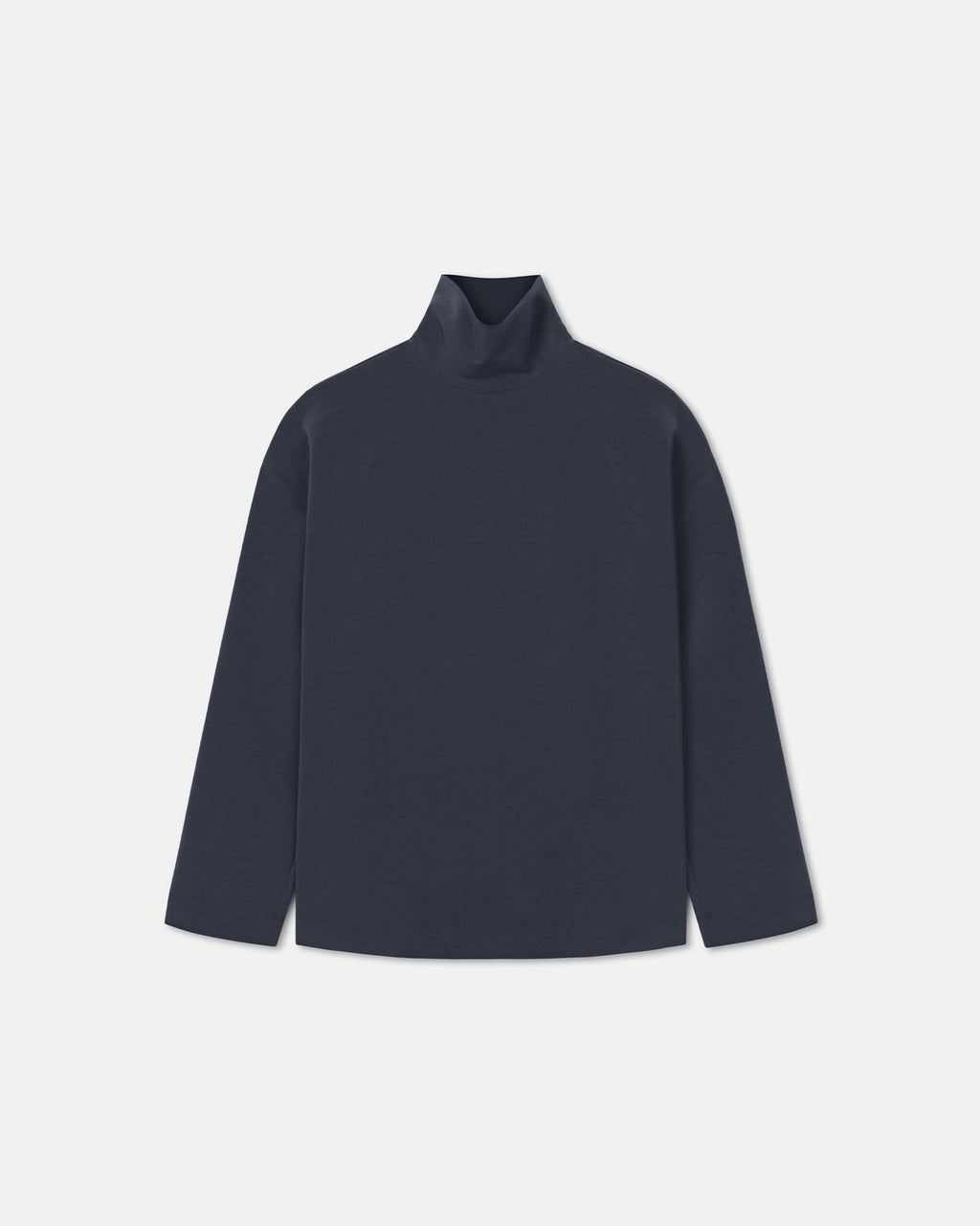 Nanushka Sitara - Paper Jersey Turtleneck Top - Dusty Blue