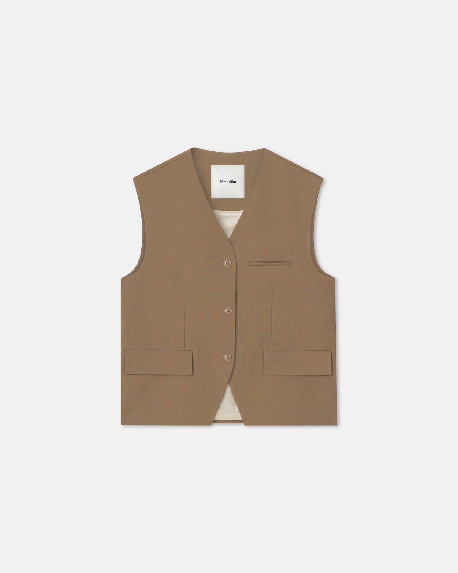 Nanushka Neymat - Tailored Vest - Brown