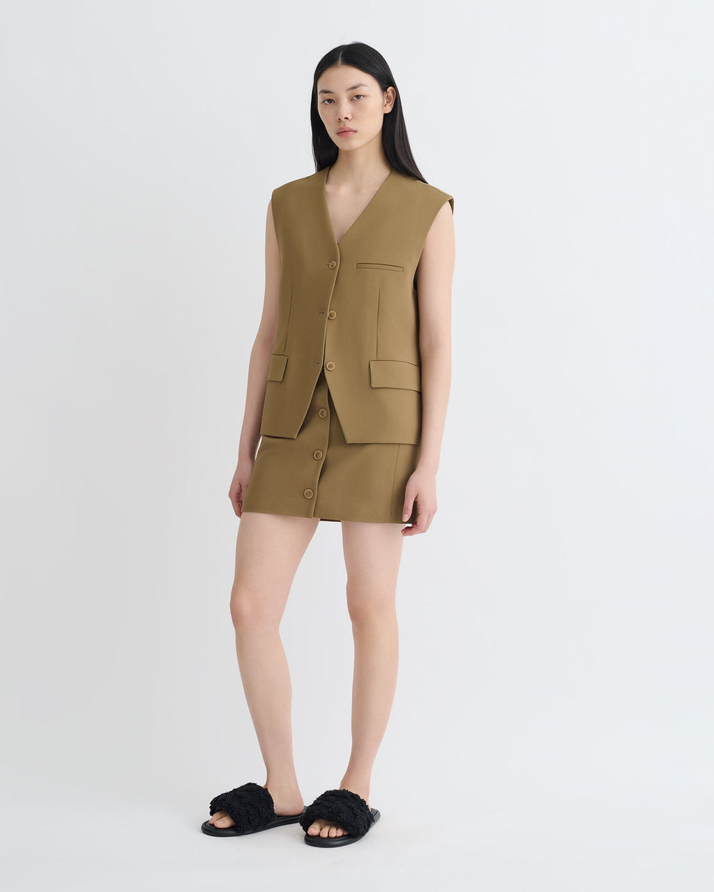 Nanushka Neymat - Tailored Vest - Brown