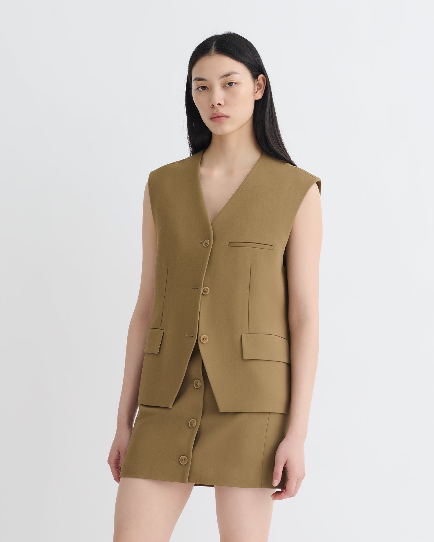 Nanushka Neymat - Tailored Vest - Brown