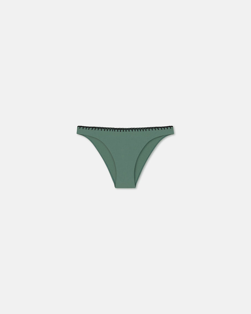 Nanushka Merve - Crochet Bikini Bottoms - Sea Green/Black