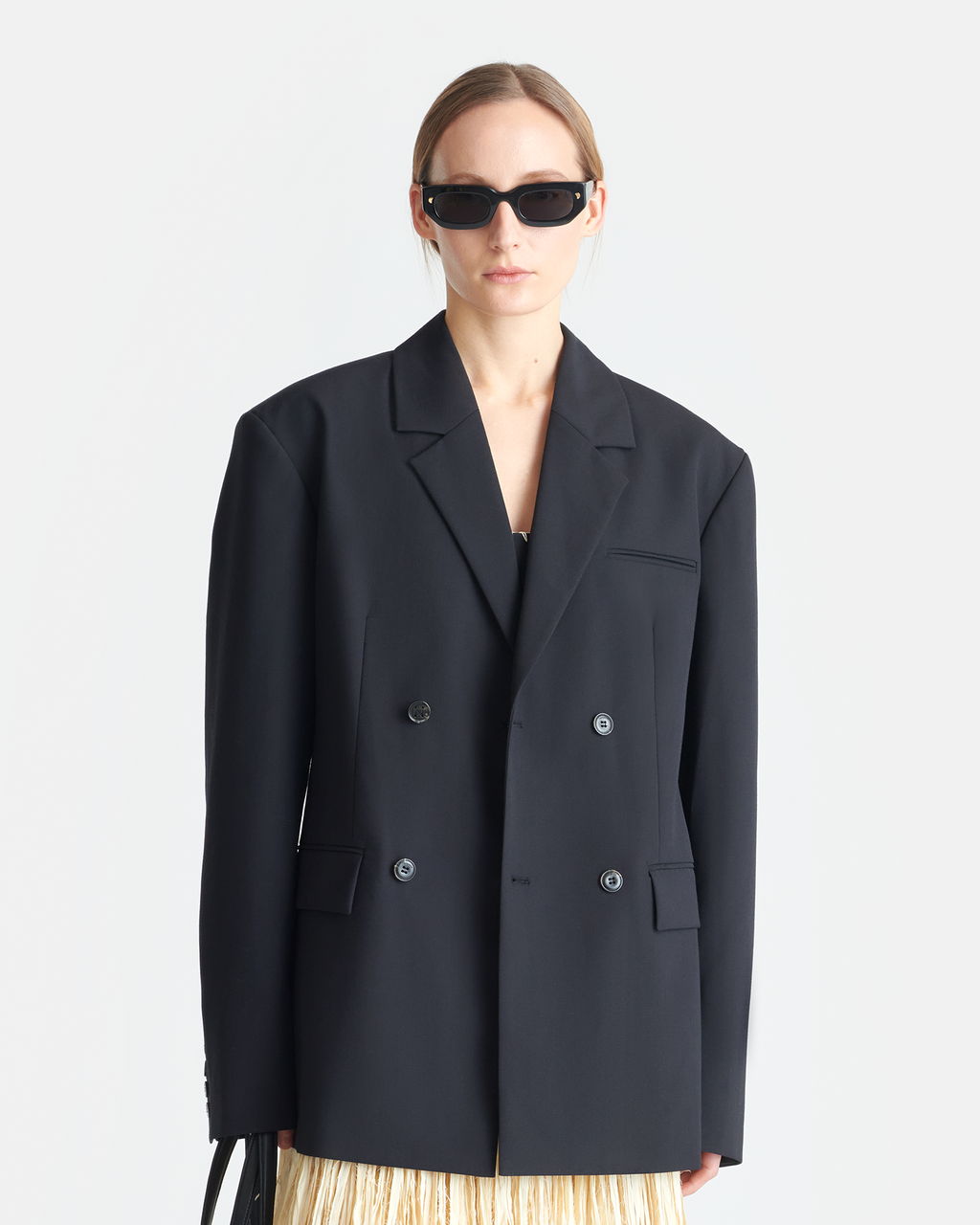 Nanushka Diante - Boxy Blazer - Black