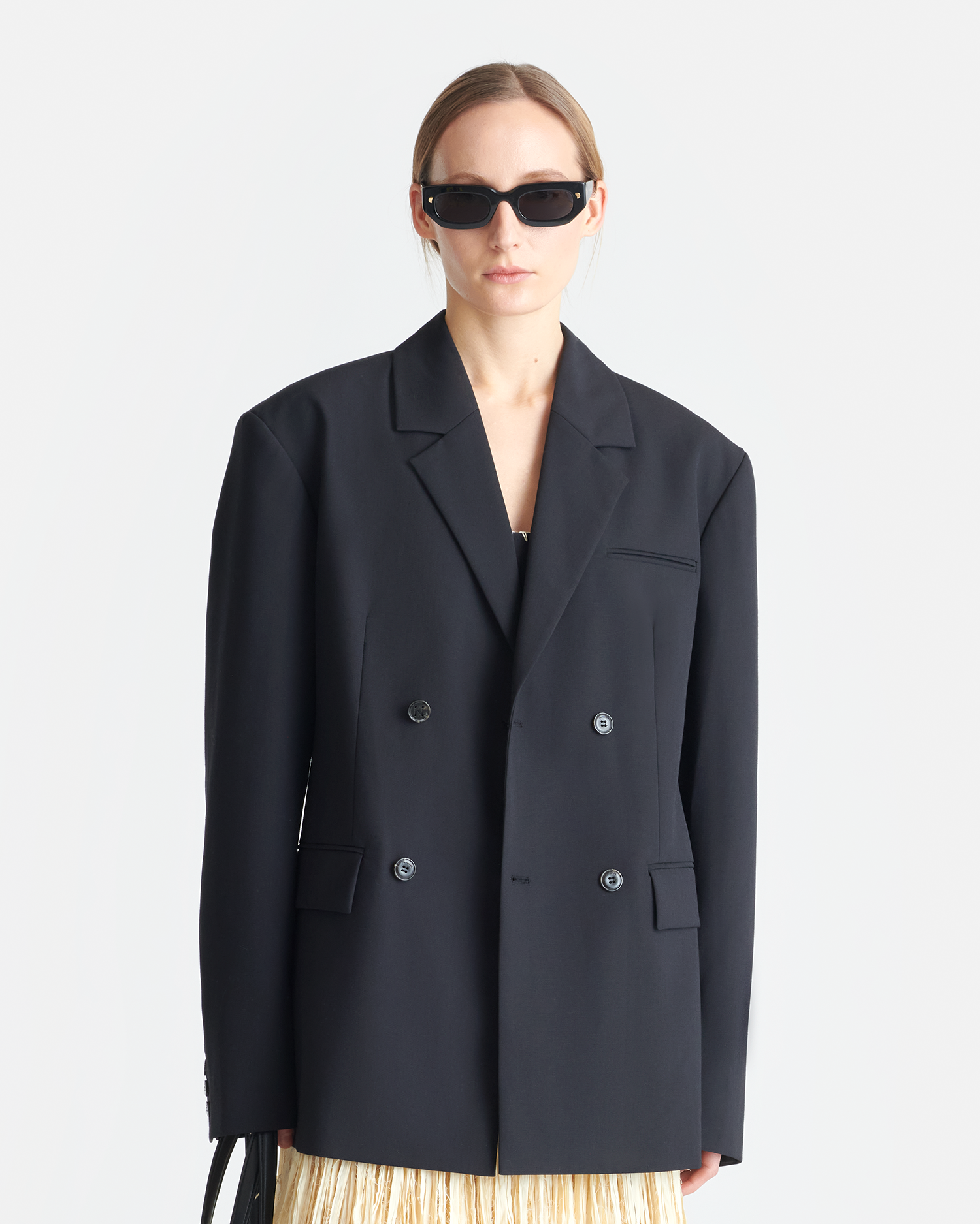 Nanushka Diante - Boxy Blazer - Black