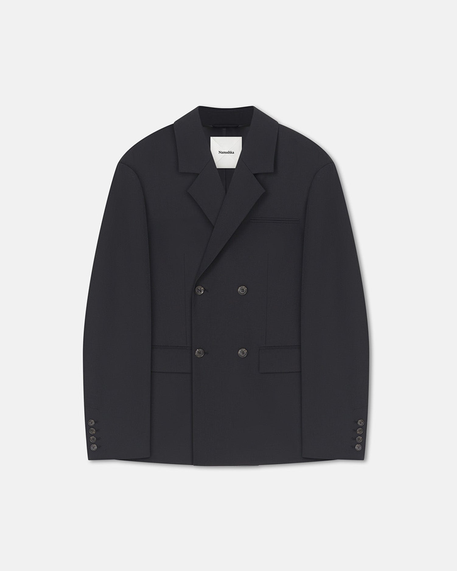 Nanushka Diante - Boxy Blazer - Black