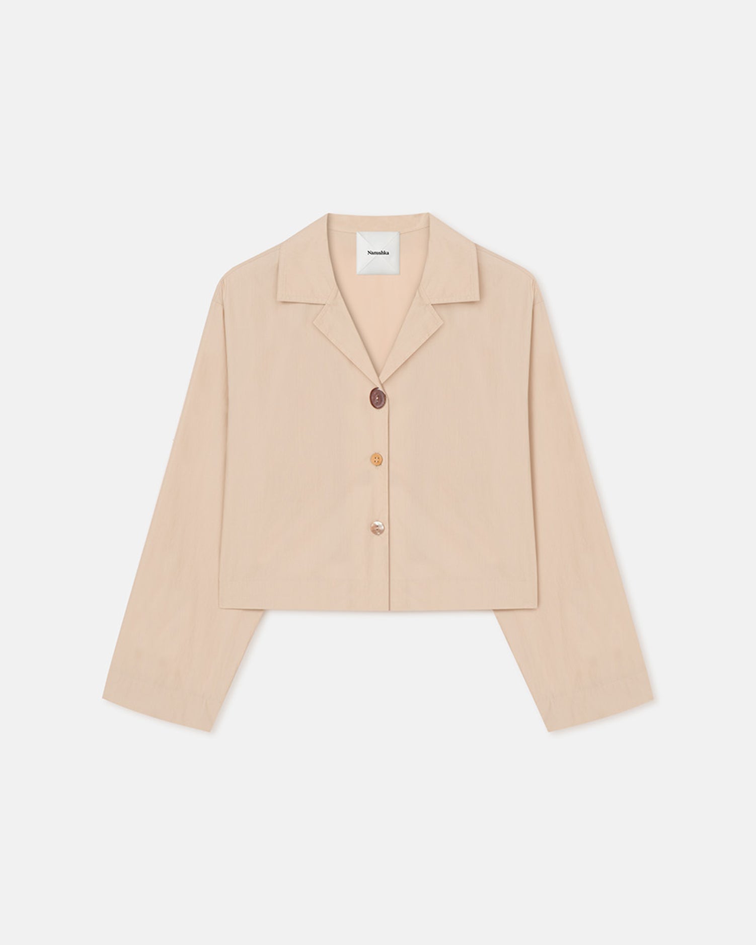 Nanushka Vally - Light Poplin Shirt - Beige