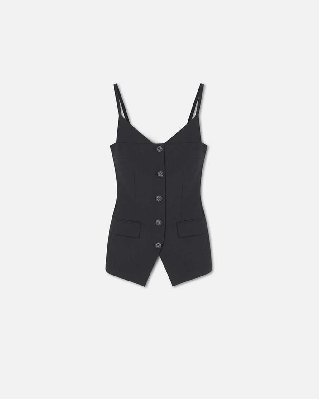 Nanushka Cinda - Open-Back Tailored Top - Black