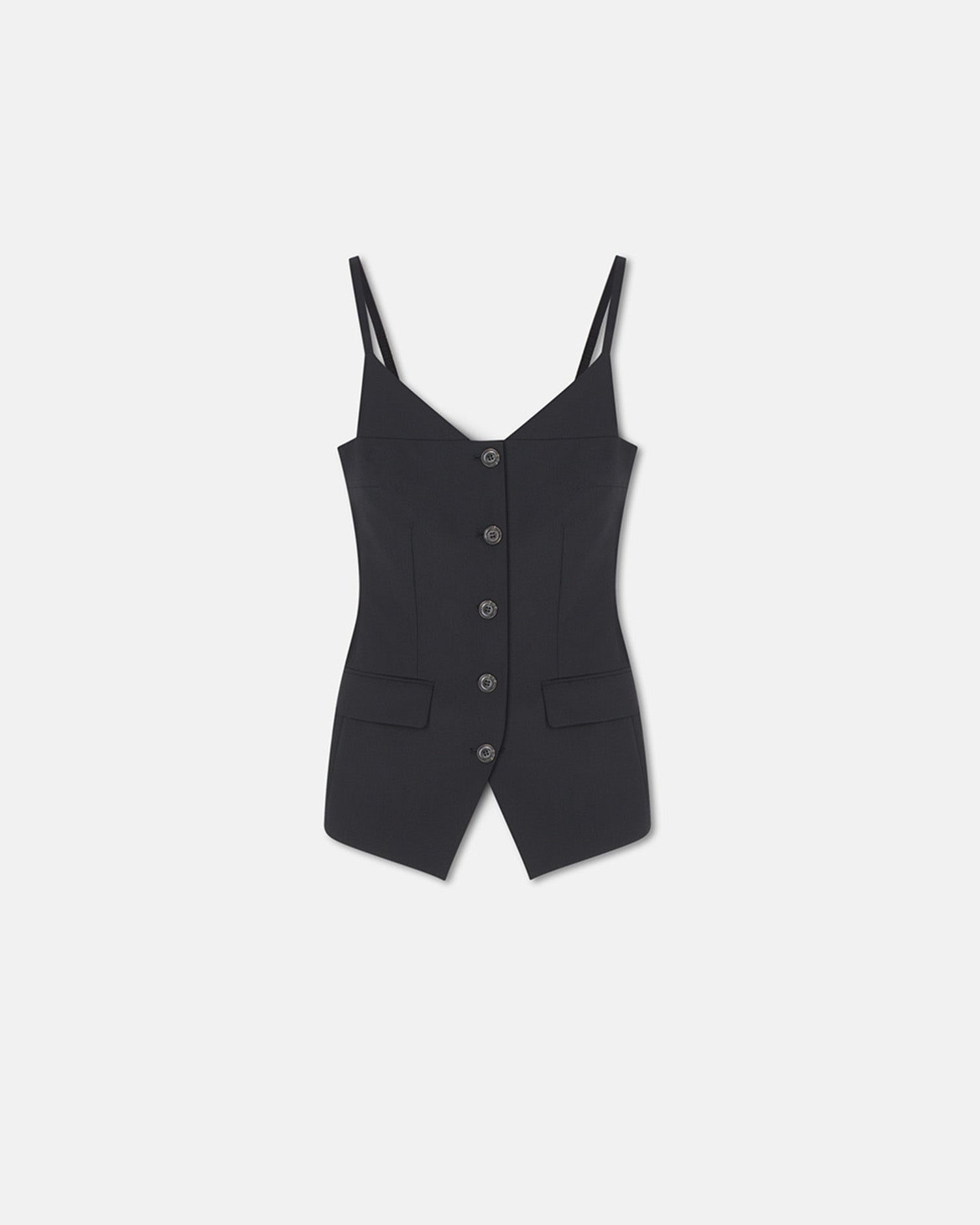 Nanushka Cinda - Open-Back Tailored Top - Black