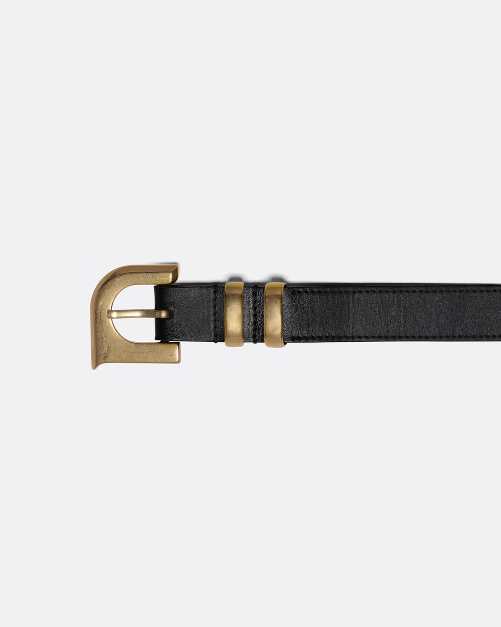 Nanushka Ryker - N' Monogram Belt - Black