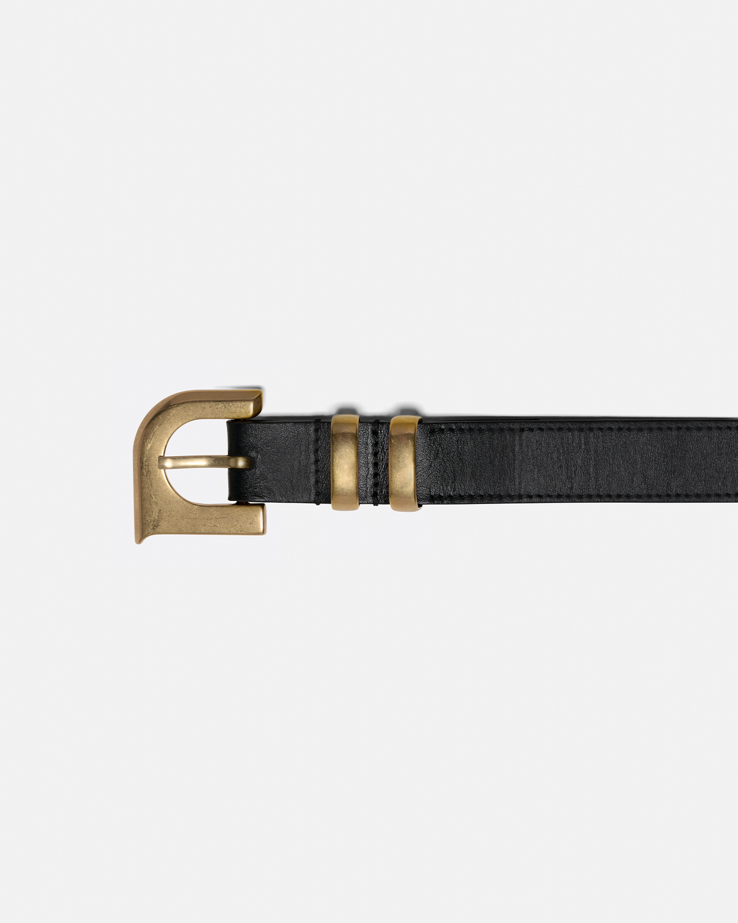 Nanushka Ryker - N' Monogram Belt - Black