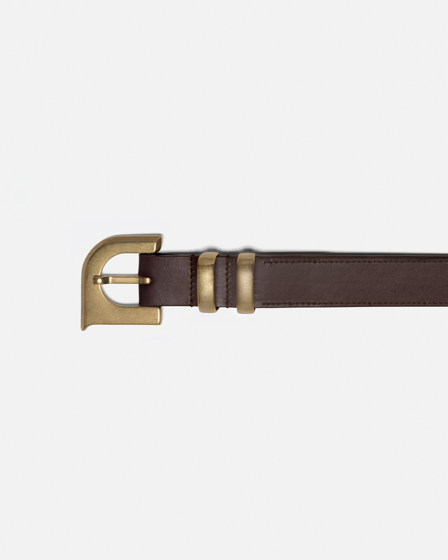Nanushka Ryker - N' Monogram Belt - Dark Brown