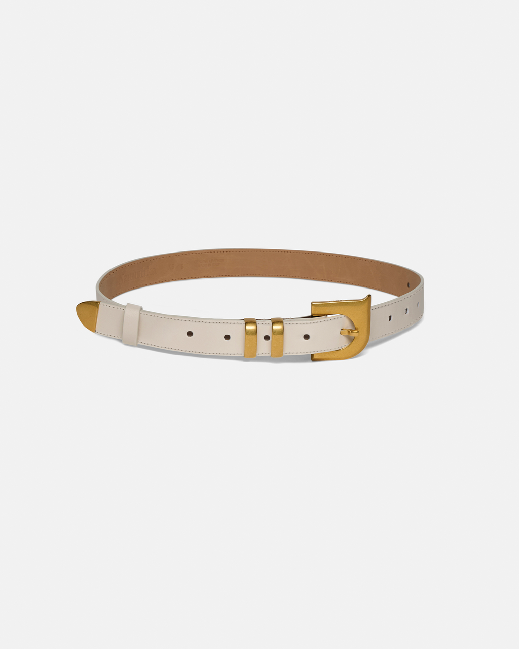 Nanushka Ryker - N' Monogram Belt - Off White