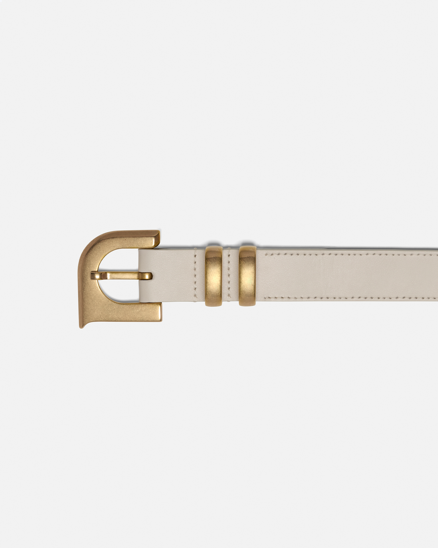 Nanushka Ryker - N' Monogram Belt - Off White