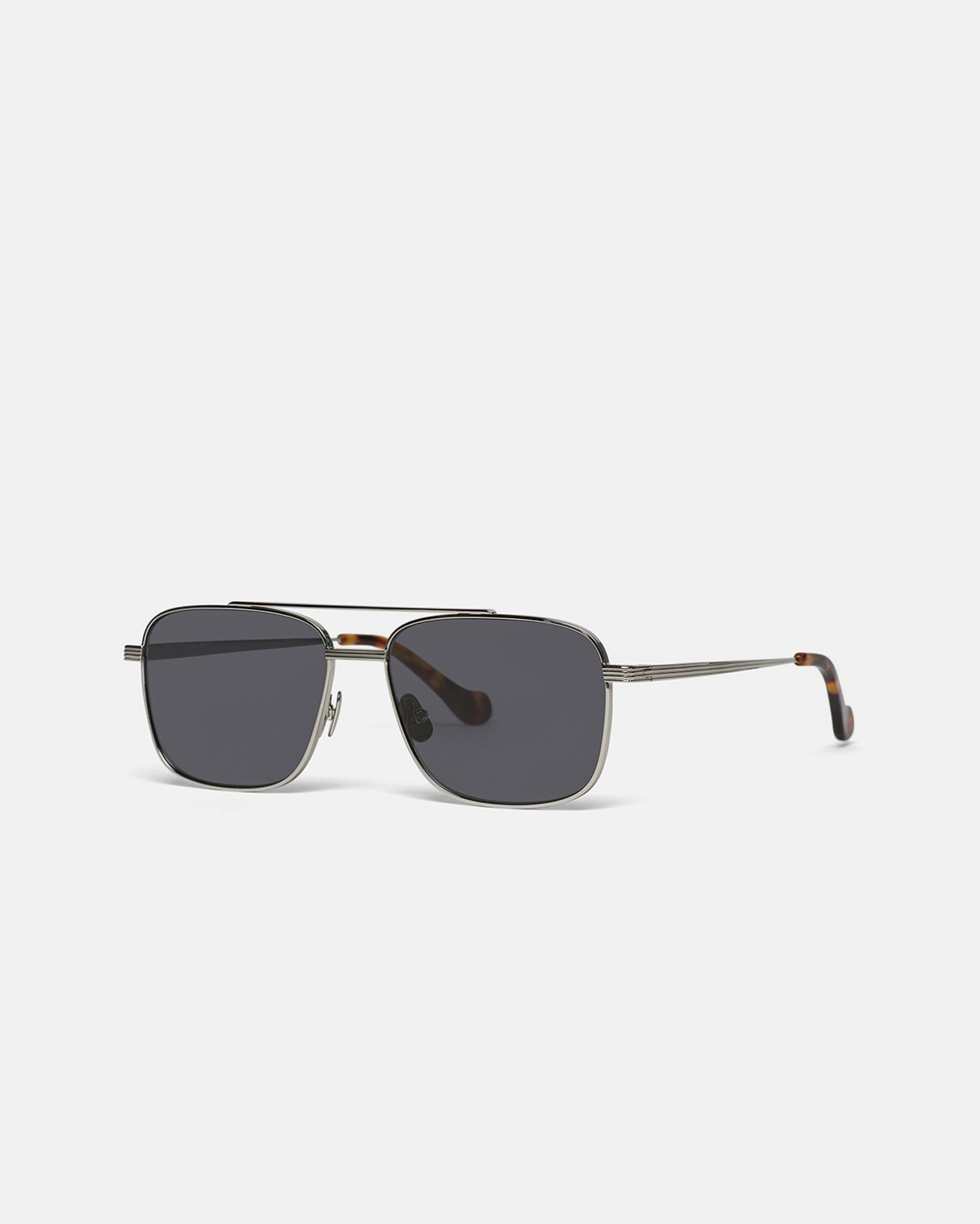 Nanushka Sare - Metal Aviator Sunglasses - Silver