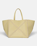 Nanushka Origami Tote Large - Alt-Nappa Crochet Tote - Moonbeam/Crème
