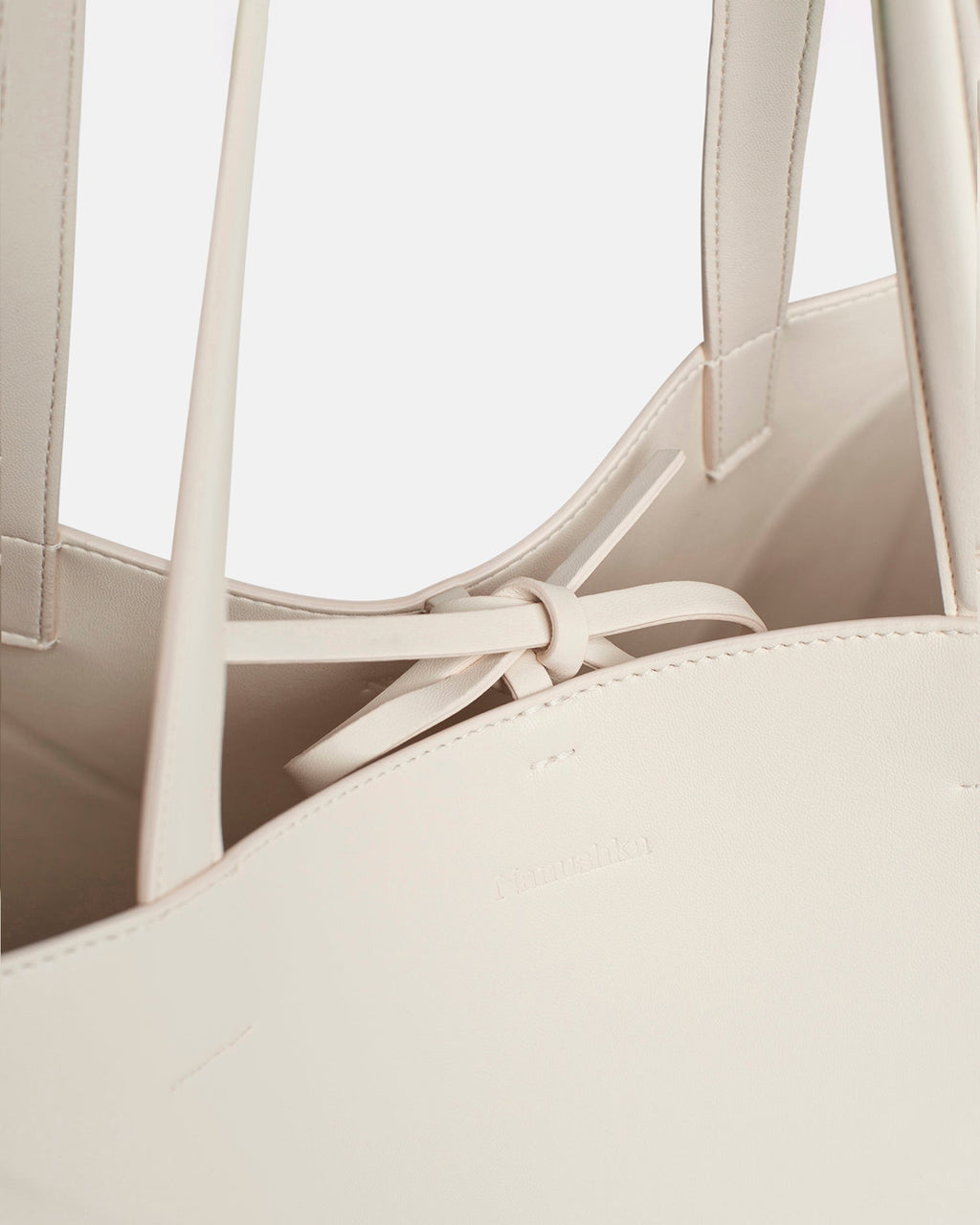 Nanushka Origami Tote Large - Alt-Nappa Tote - Off White