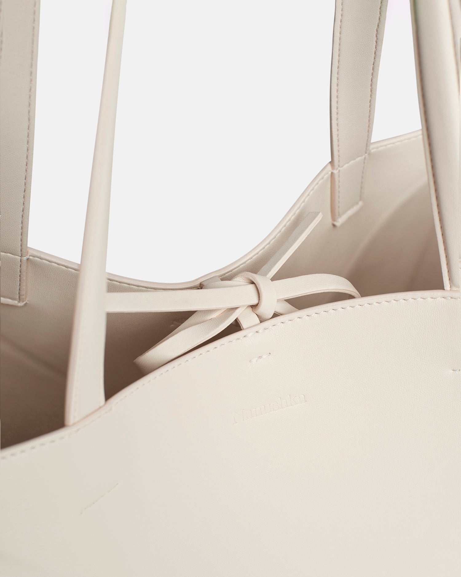 Nanushka Origami Tote Large - Alt-Nappa Tote - Off White