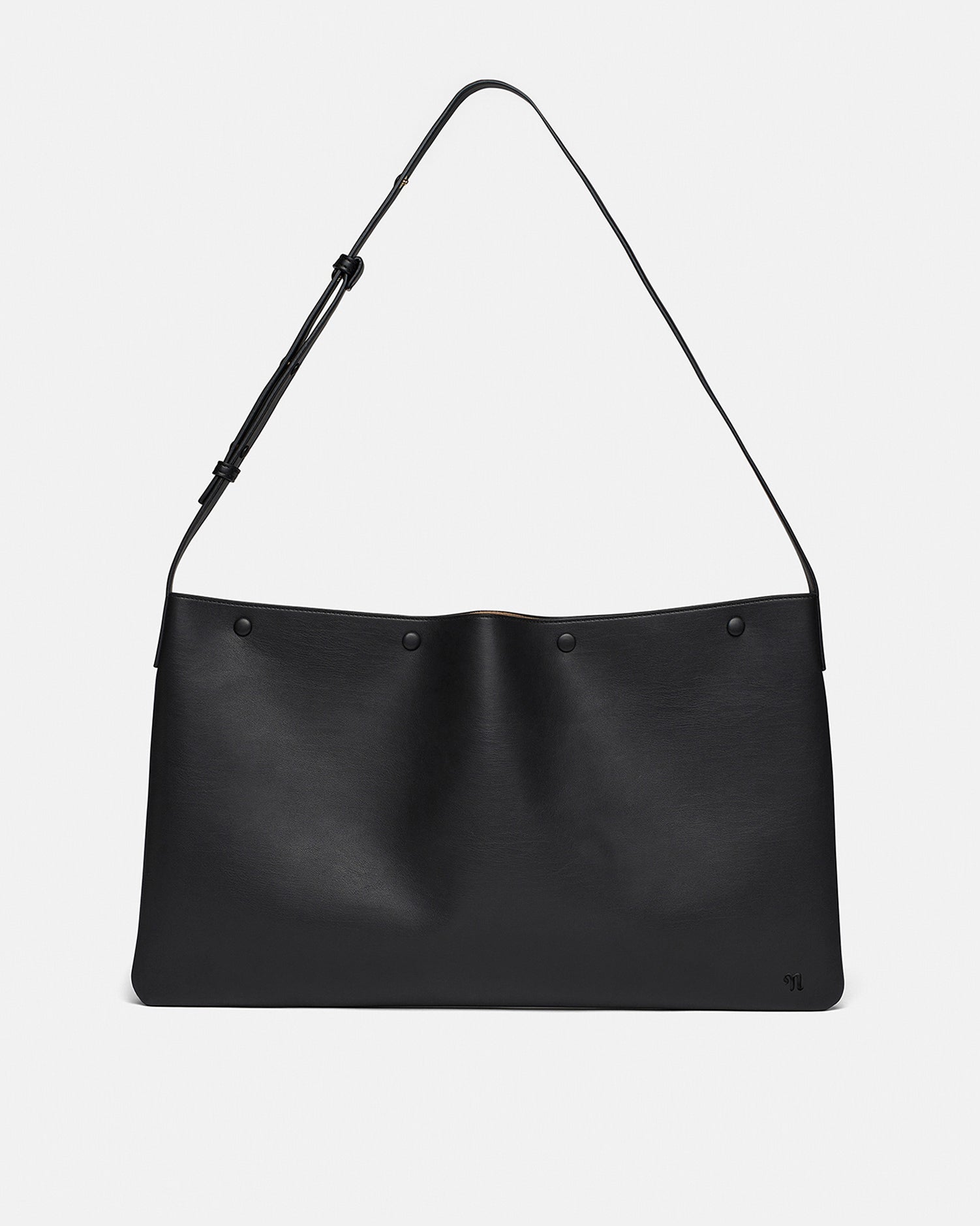 Nanushka The Square Bag Oversized - Alt-Nappa Bag - Black