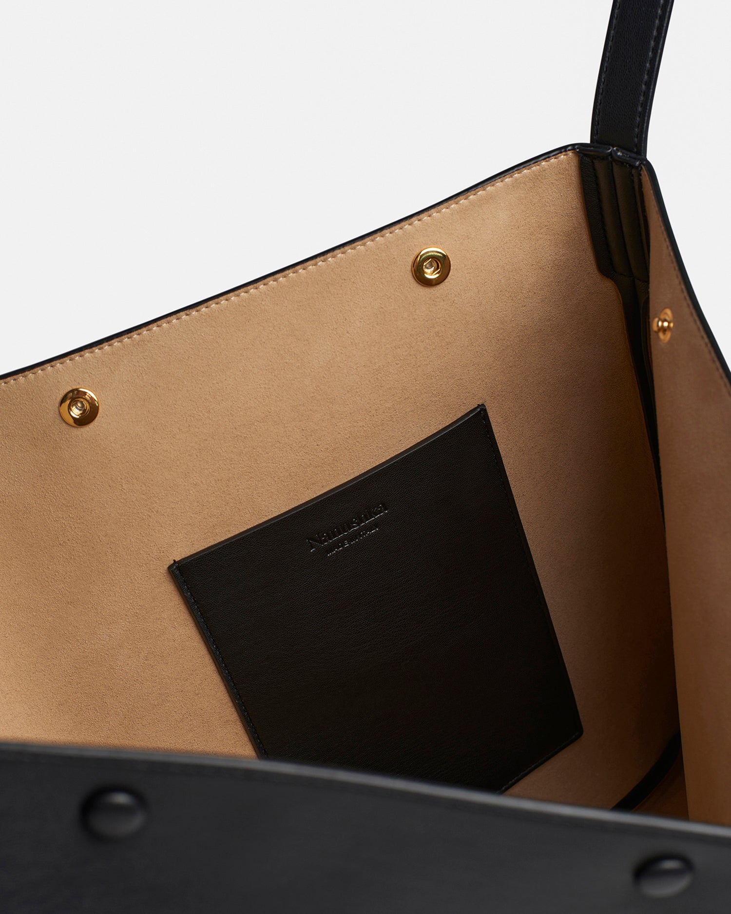 Nanushka The Square Bag Oversized - Alt-Nappa Bag - Black