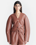 Nanushka Kiyo - Okobor™ Alt-Leather Blazer - Henna